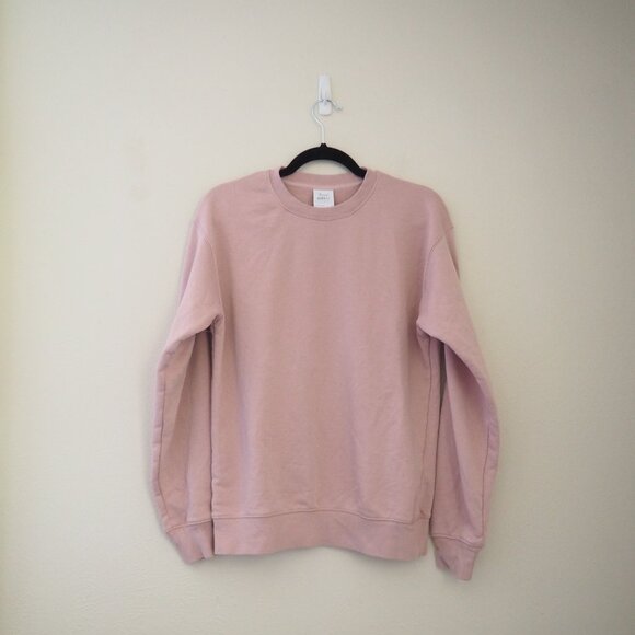 TNA SET Airy AF Fleece Aritzia Pink Matching 2 Piece Sweatshirt Sweatpant - Picture 3 of 8